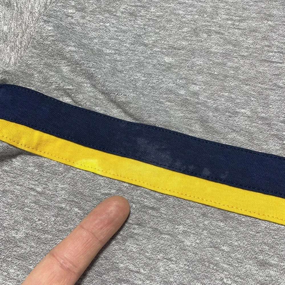 Vintage Champion Okoboji Shirt Mens Large Gray Ringer Running Track Tee 50/50 70 - Picture 3 of 9